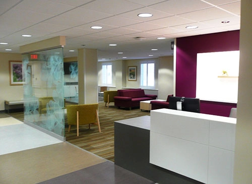 Mercy Health Clinic Reception Desk